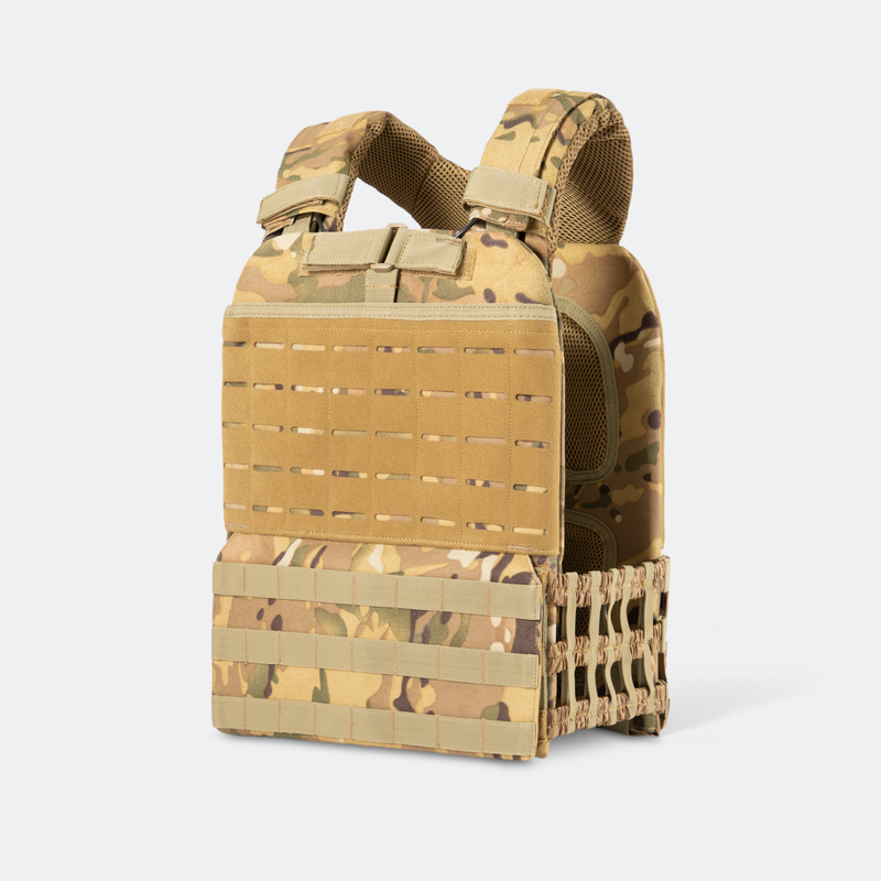 Tan Camo Weighted Vest