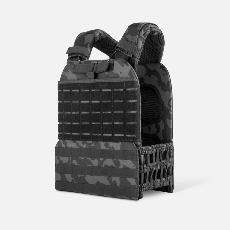 Black Camo Weighted Vest