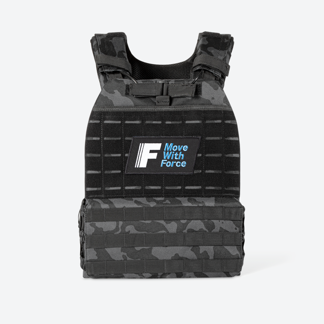 Black Camo Weighted Vest